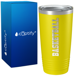 Basketball on 20oz Stainless Steel Tumbler