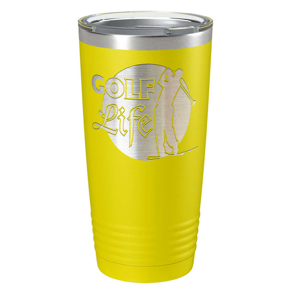 Golf Life Laser Engraved on Stainless Steel Golf Tumbler
