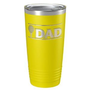 Golf Dad with Golf Ball Laser Engraved on Stainless Steel Golf Tumbler