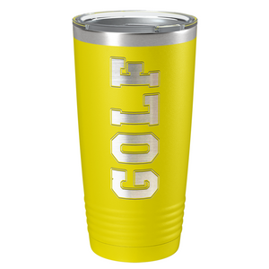 Golf Laser Engraved on Stainless Steel Golf Tumbler