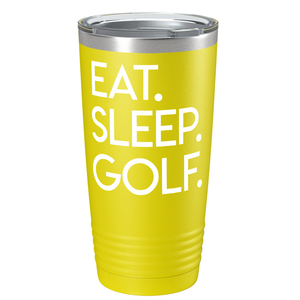 Eat Sleep Golf on Stainless Steel Golf Tumbler