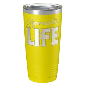 Gymnastics Life Laser Engraved on Stainless Steel Gymnastics Tumbler