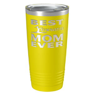 Best Gymnastics Mom Ever Laser Engraved on Stainless Steel Gymnastics Tumbler