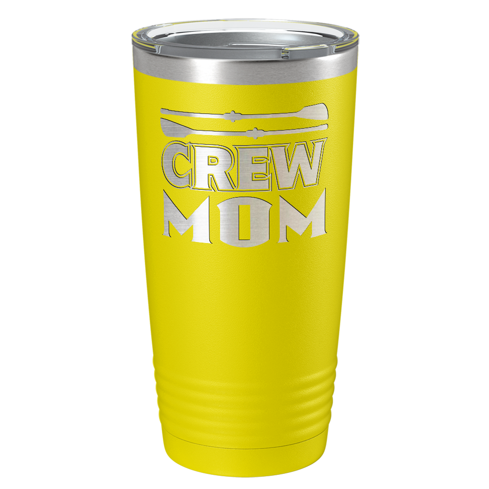 Crew Mom Laser Engraved on Stainless Steel Crew Tumbler
