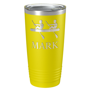 Personalized Crew Silhouette Laser Engraved on Stainless Steel Crew Tumbler