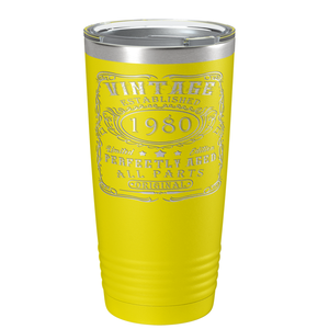 1980 Vintage Perfectly Aged 41st on Stainless Steel Tumbler