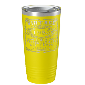 1985 Vintage Perfectly Aged 36th on Stainless Steel Tumbler