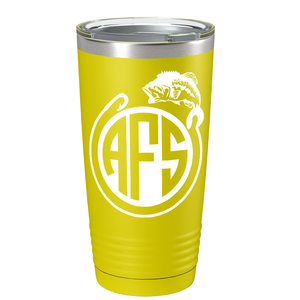 Monogram Fishing on Stainless Steel Fishing Tumbler