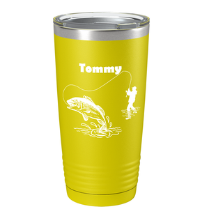 Personalized Fishing on Stainless Steel Fishing Tumbler