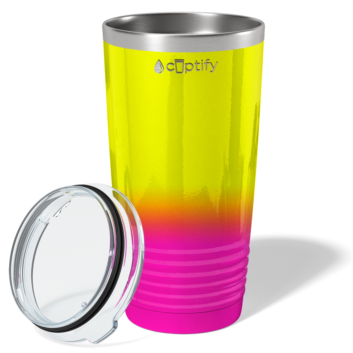 Yellow Pink Ombre 20oz Tumbler