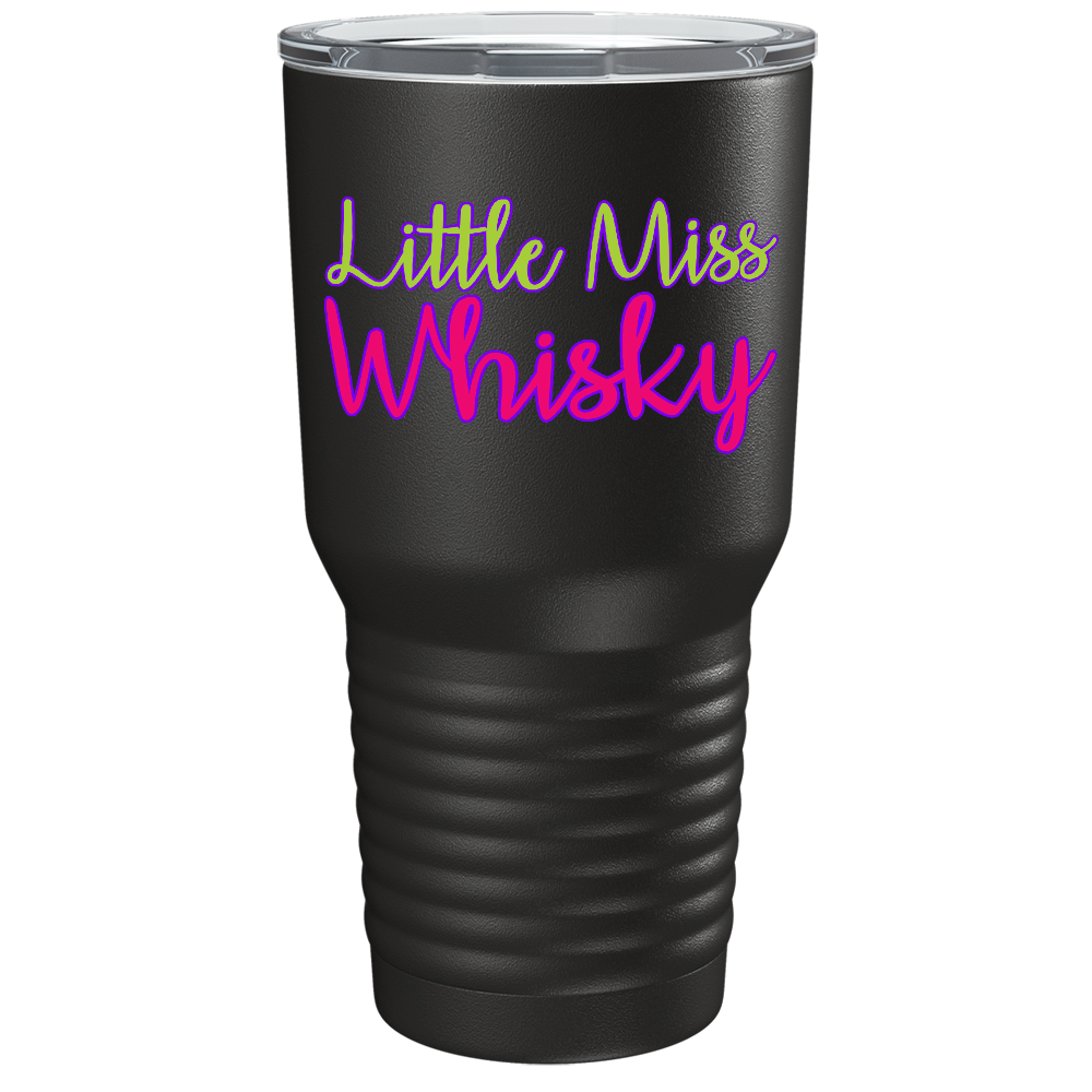 Little Miss Whiskey on Black 30 oz Stainless Steel Tumbler