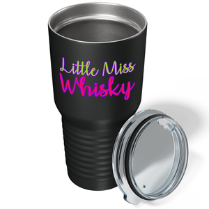 Little Miss Whiskey on Black 30 oz Stainless Steel Tumbler