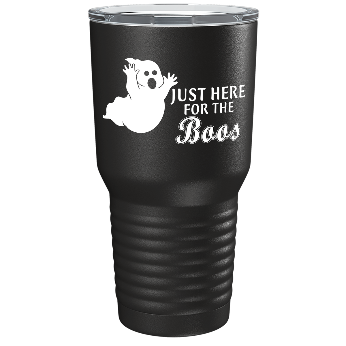 Just Here for the Boos on Stainless Steel Halloween Tumbler