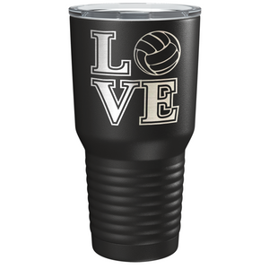 LOVE Volleyball Laser Engraved on Stainless Steel Volleyball Tumbler