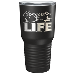 Gymnastics LIFE Silhouettes Laser Engraved on Stainless Steel Gymnastics Tumbler