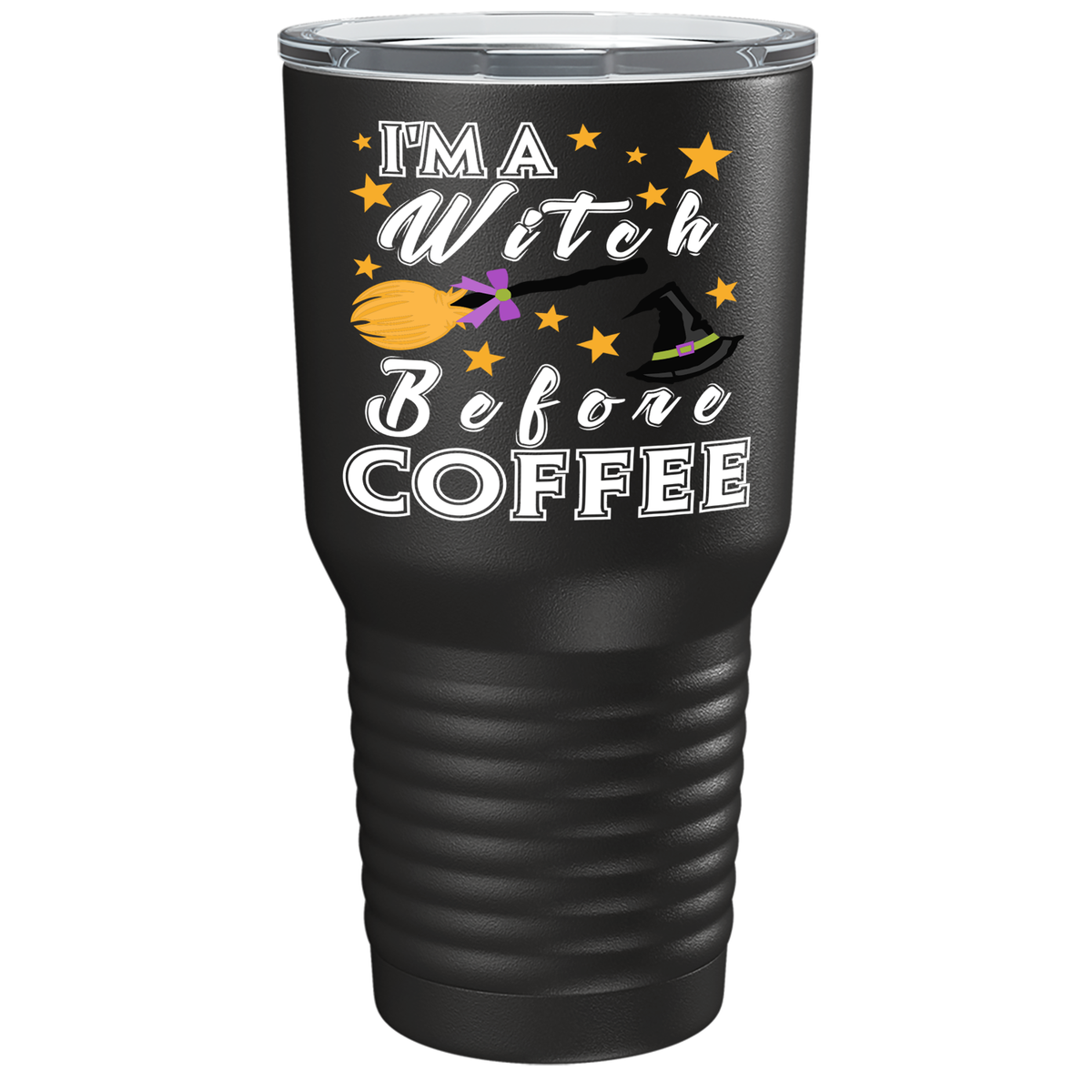 I'm A Witch Before Coffee on Stainless Steel Halloween Tumbler