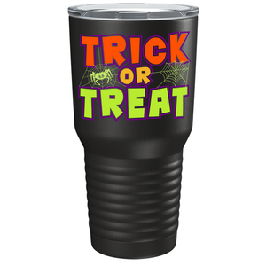 Trick or Treat on Stainless Steel Halloween Tumbler