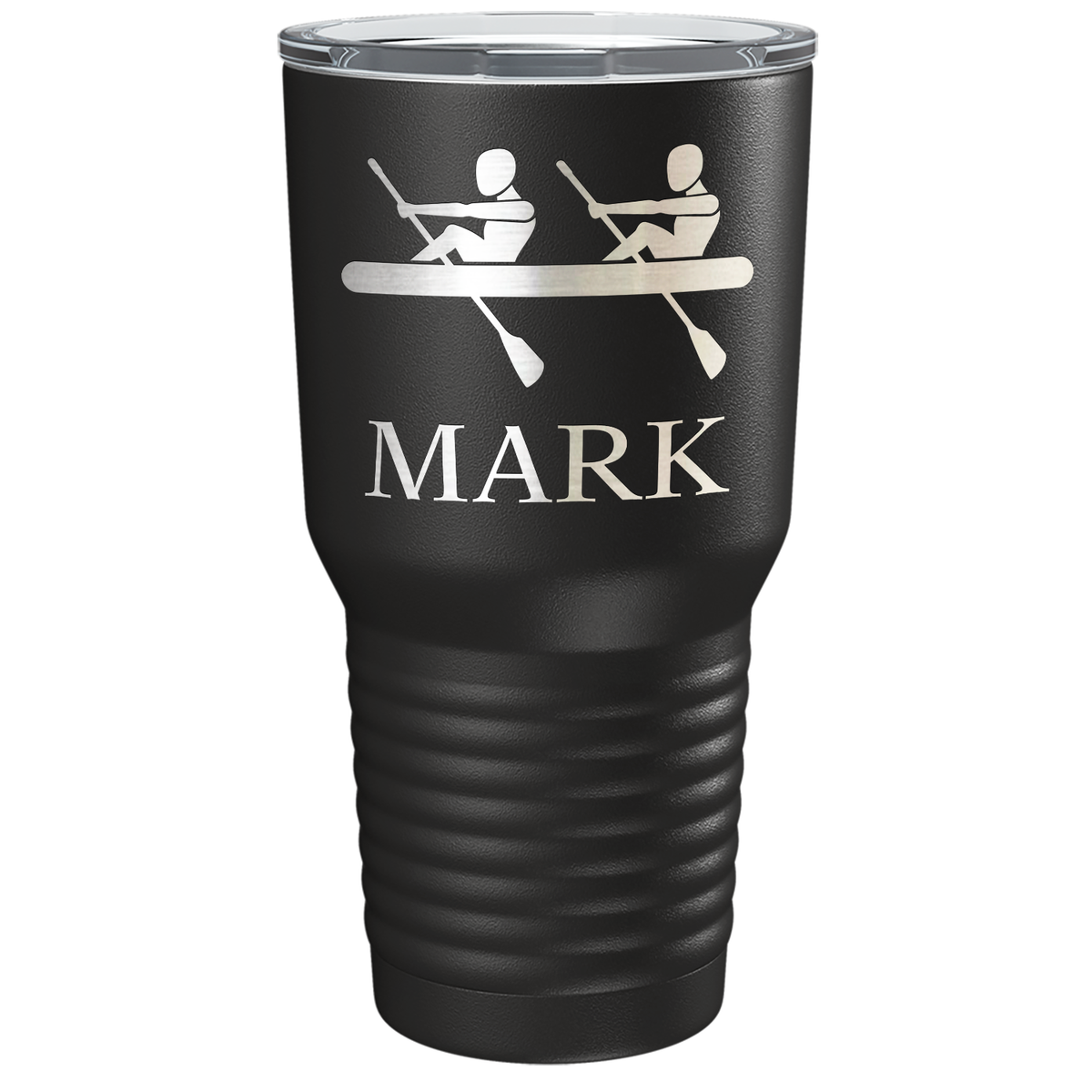 Personalized Crew Silhouette Laser Engraved on Stainless Steel Crew Tumbler
