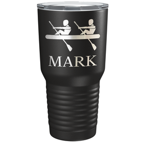 Personalized Crew Silhouette Laser Engraved on Stainless Steel Crew Tumbler