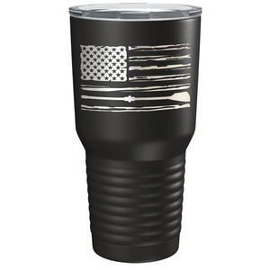 Crew American Flag Laser Engraved on Stainless Steel Crew Tumbler