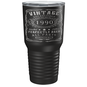 1990 Vintage Perfectly Aged 41st on Stainless Steel Tumbler