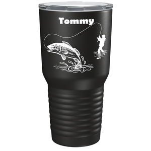 Personalized Fishing on Stainless Steel Fishing Tumbler