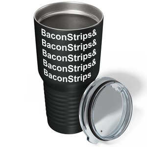 Bacon Stripes on Stainless Steel Bacon Tumbler