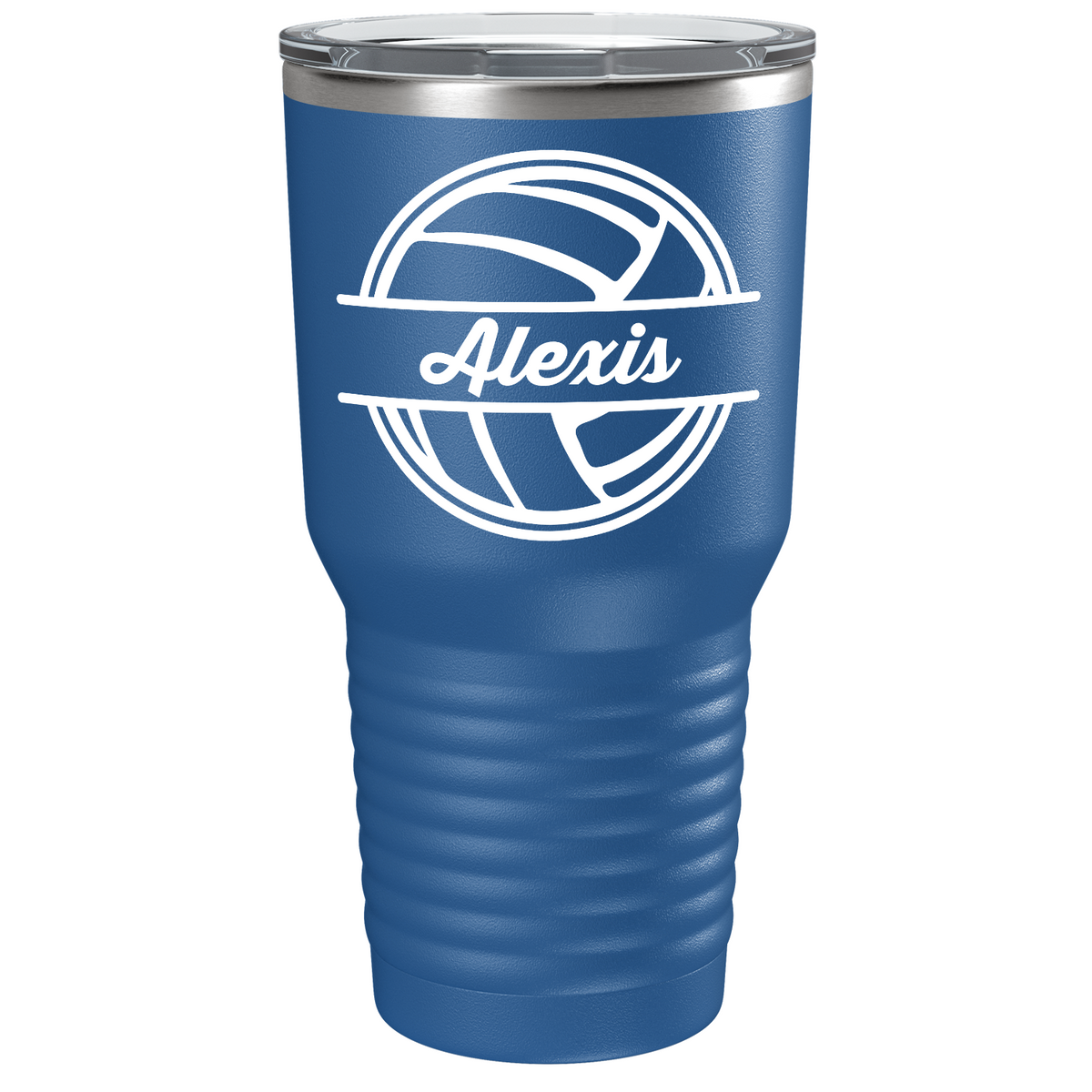 Personalized Volleyball on Stainless Steel Volleyball Tumbler