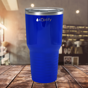 Blue Gloss 30oz Stainless Steel Tumbler