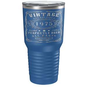 1975 Vintage Perfectly Aged 46th on Stainless Steel Tumbler