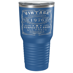 1976 Vintage Perfectly Aged 45th on Stainless Steel Tumbler