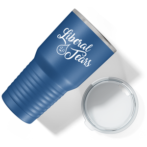 Liberal Tears Crying on Blue 30 oz Stainless Steel Tumbler