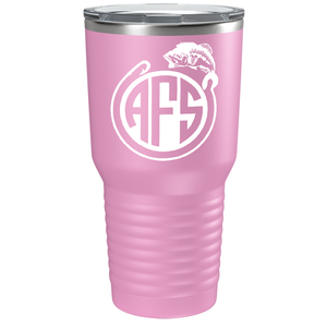 Monogram Fishing on Stainless Steel Fishing Tumbler