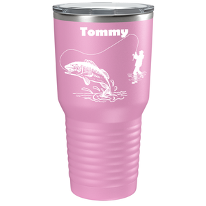 Personalized Fishing on Stainless Steel Fishing Tumbler