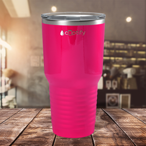 Pink Bright Gloss 30oz Stainless Steel Tumbler