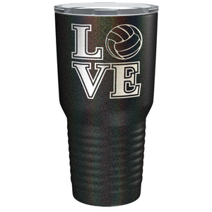 LOVE Volleyball Laser Engraved on Stainless Steel Volleyball Tumbler