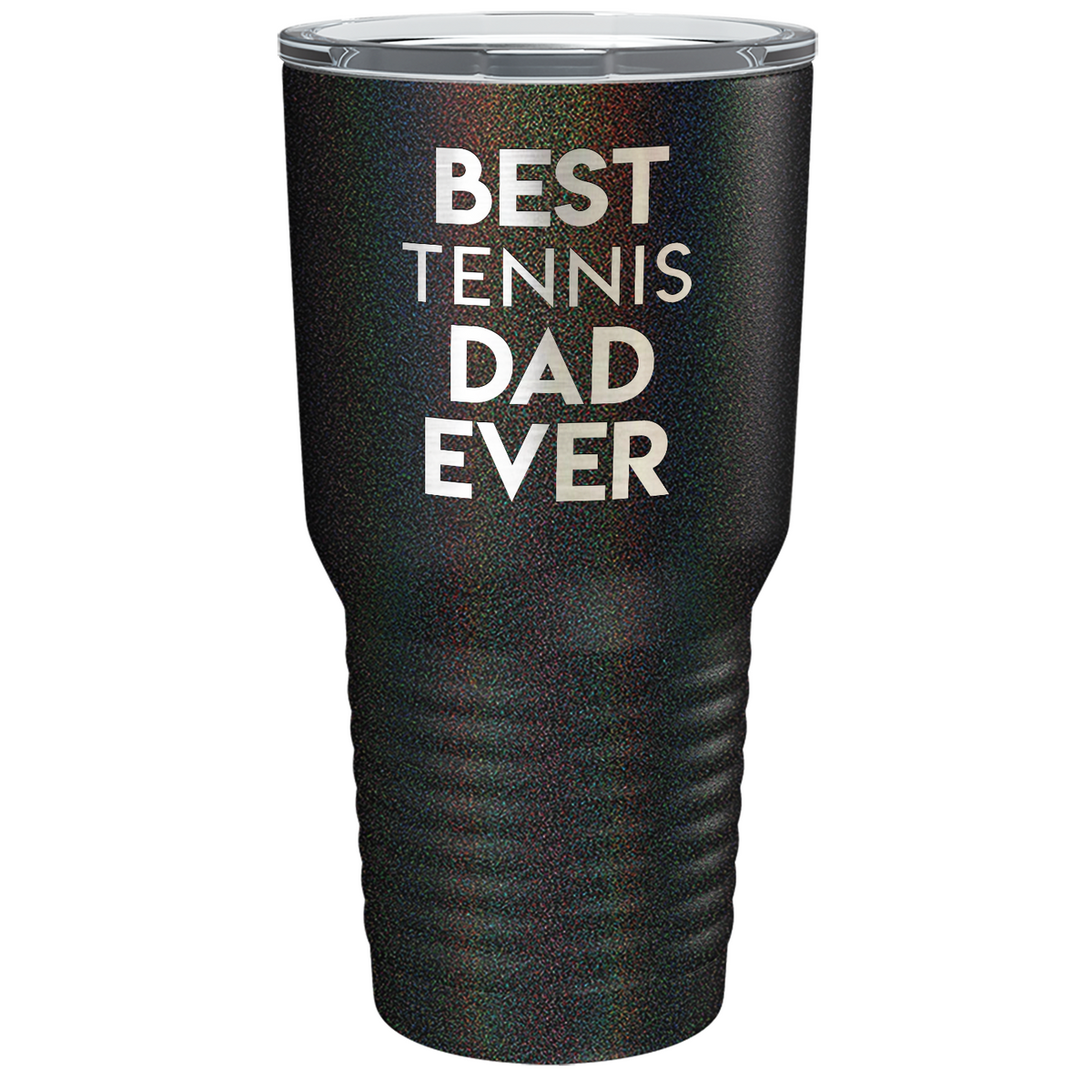 Best Tennis Dad Ever Laser Engraved on Stainless Steel Tennis Tumbler
