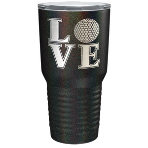 Love Golf Laser Engraved on Stainless Steel Golf Tumbler