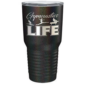 Gymnastics LIFE Silhouettes Laser Engraved on Stainless Steel Gymnastics Tumbler