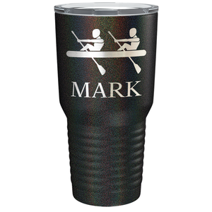 Personalized Crew Silhouette Laser Engraved on Stainless Steel Crew Tumbler