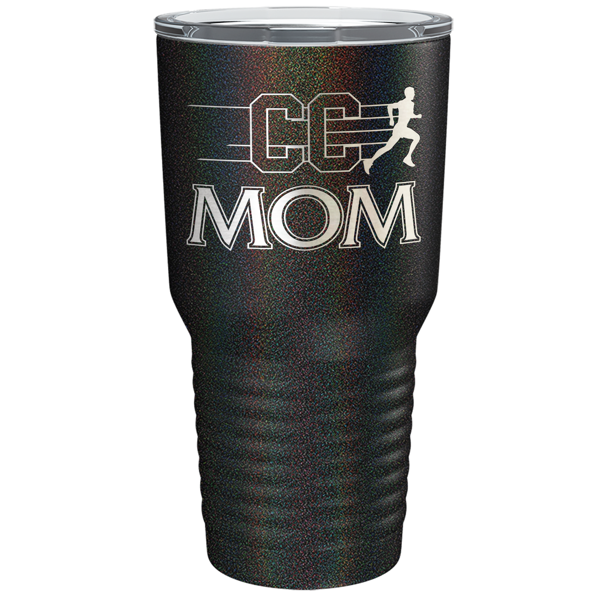 Cross Country Mom Laser Engraved on Stainless Steel Cross Country Tumbler