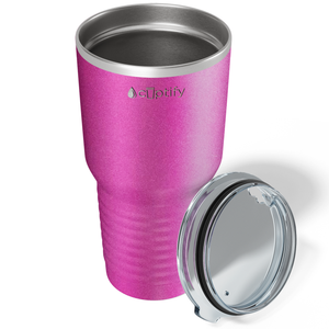 Pink Glitter 30oz Stainless Steel Tumbler