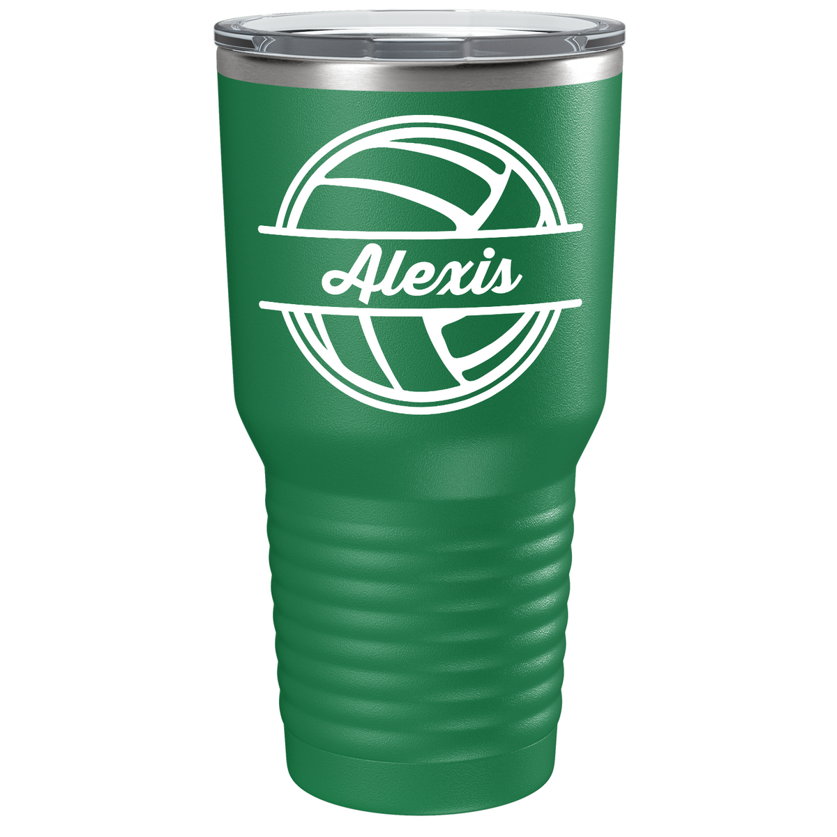 Personalized Volleyball on Stainless Steel Volleyball Tumbler