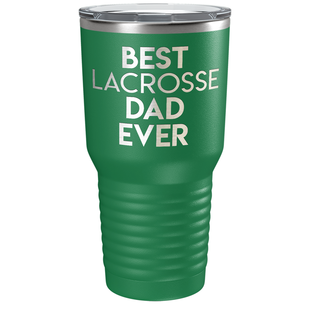 Best Lacrosse Dad Ever Laser Engraved on Stainless Steel Lacrosse Tumbler
