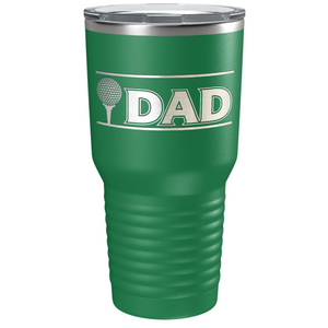 Golf Dad with Golf Ball Laser Engraved on Stainless Steel Golf Tumbler