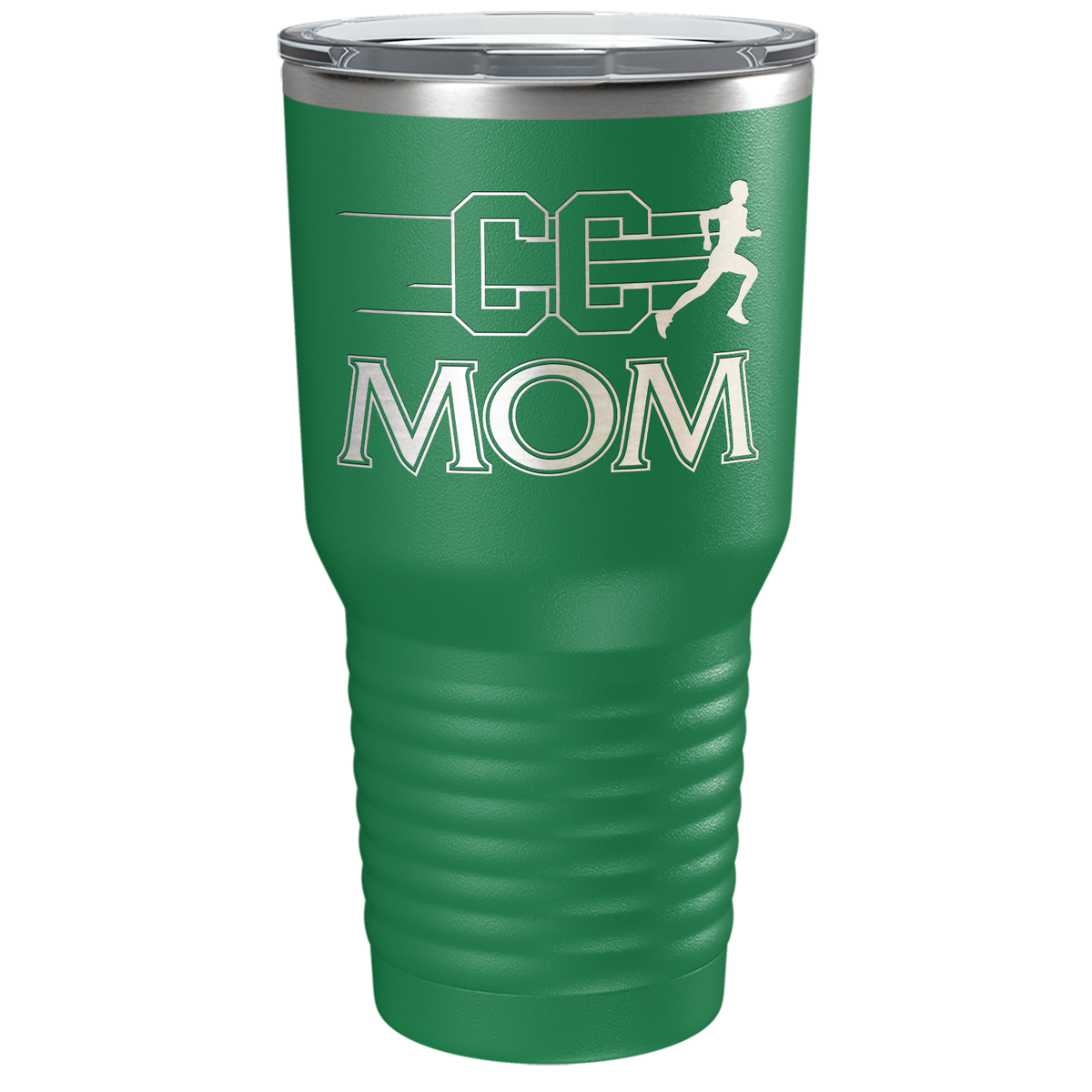 Cross Country Mom Laser Engraved on Stainless Steel Cross Country Tumbler