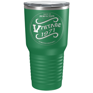 1971 Aged to Perfection Vintage 50th on Stainless Steel Tumbler