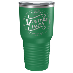 1986 Aged to Perfection Vintage 35th on Stainless Steel Tumbler