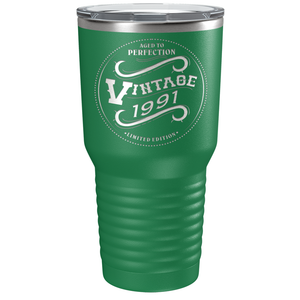 1991 Aged to Perfection Vintage 30th on Stainless Steel Tumbler