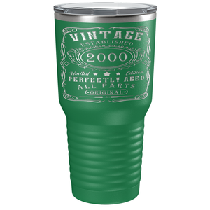 2000 Vintage Perfectly Aged 21st on Stainless Steel Tumbler
